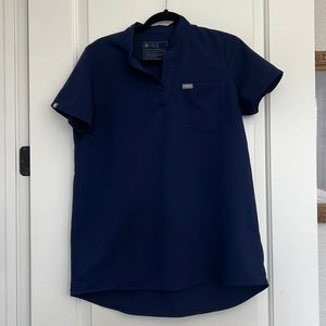 Figs navy Rafaela maternity top